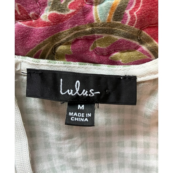 Lulu's Ivory Mini Dress – Square Neck, Hidden Back Zipper, Size Medium - Picture 9 of 10